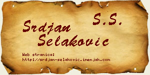 Srđan Selaković vizit kartica